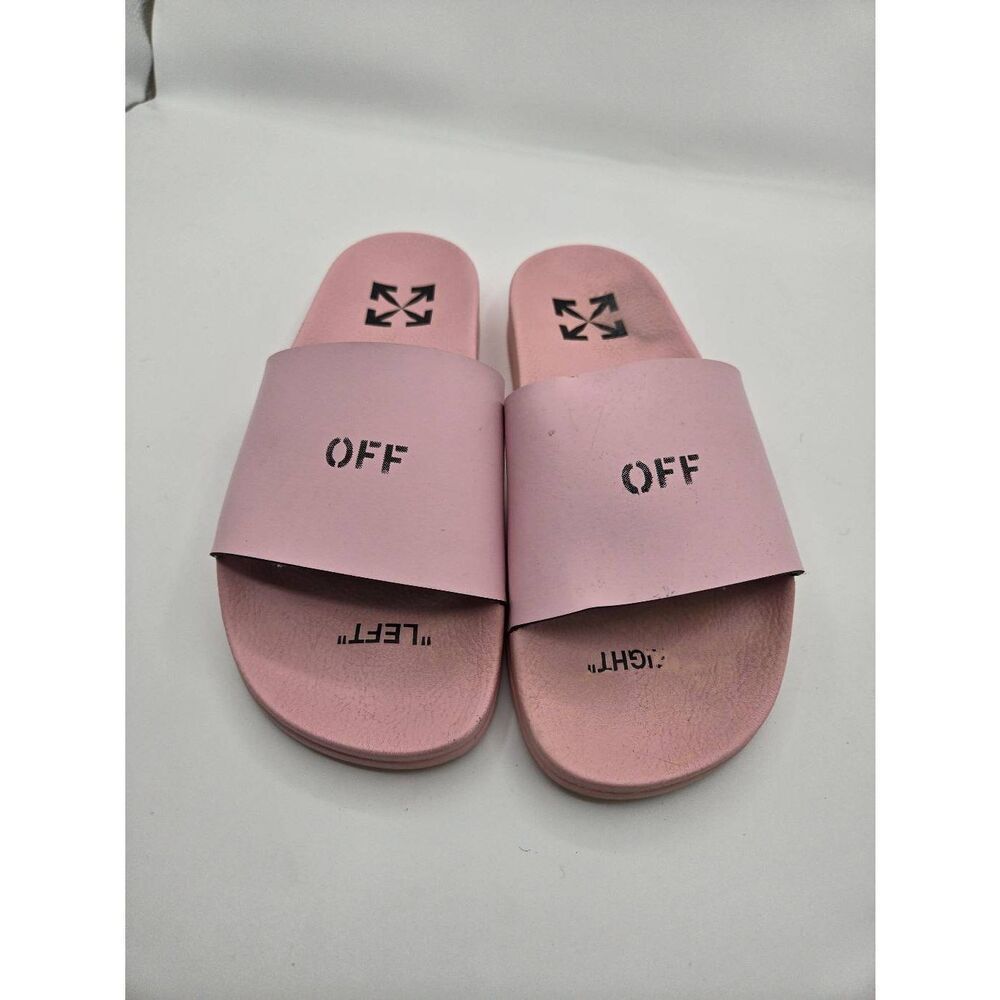 Off White Pink Pool Slides Size 38 US 8
